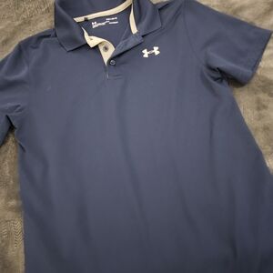 Under Armour Men's Polo in Navy with White Logo